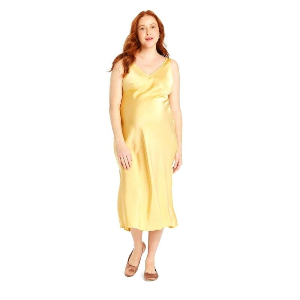 Brand New with Tags Beautiful Yellow Polyester Isabel by Ingrid & Isabel Dress